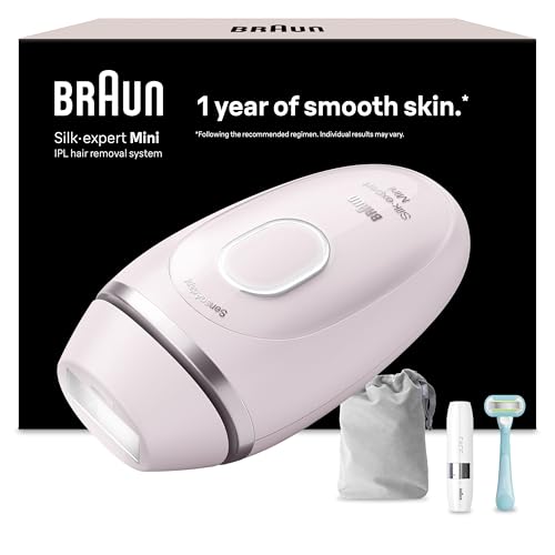 Image of Braun IPL Silk·Expert Mini Hair Removal Device for Women, PL1112 - At Home IPL Permanent Hair Reduction, Mini Face Hair Remover, Venus Razor, Pouch