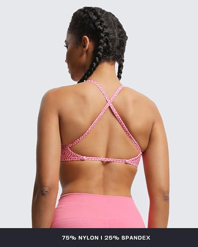 Image of Aoxjox Women's Workout Sports Bras Fitness Metamorph Sienna Twist Bra Yoga Crop Tank
