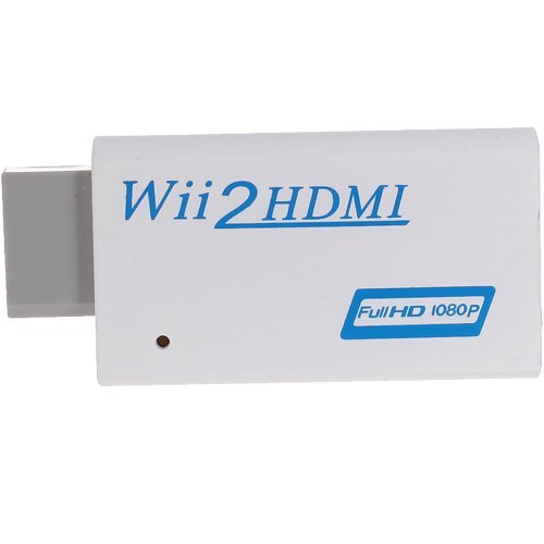 Panlong Wii to HDMI Converter Adapter 720P/ 1080P Upscaler with 3.5mm AUX Audio Output Supports All Wii Display Modes