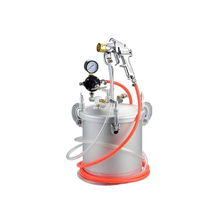 Spray Paint Pressure Pot Tank, 10L/2.5gal Air Paint Pressure Pot 1 5mm 4mm Two Nozzles Two Spray Paint Guns For Industry Home Decor Architecture Construction Automotive Painting 60psi Max P 010297204024 - View #3