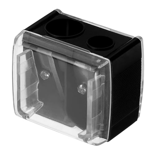 PartyKindom Eyebrow Pencil Sharpener Mini Double Hole Sharpener Ideal for Lip Liner Eye Liner Pencils