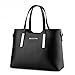 Women's PU Leather Shoulder Bags Top-Handle Handbag Tote Bag Simple Purse Fashion Cross Body Bag,Black SILI