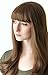 Produktbild Prettyland Damen natürlich langhaar-Perücke Glatte in braun mit Pony Party Alltag Wig C309