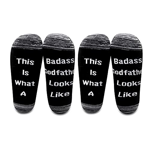 Chaussettes marraine LEVLO : idée cadeau marraine et marraine badass taille S-M