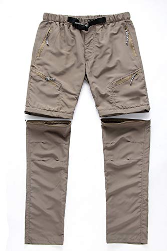 Uni Clau Calça masculina casual para caminhada – Calça Safari de secagem rápida conversível para pes