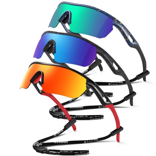 Image of Kids Sunglasses Youth Baseball Sunglasses for Boys Girls 3-12 Polarized Softball Sports Goggles UV Protection