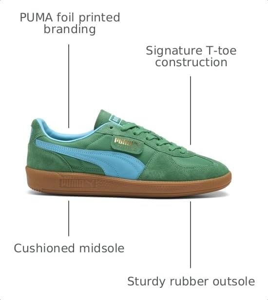 Image of PUMA Mens Palermo Vintage Update Lace Up Sneakers Shoes Casual