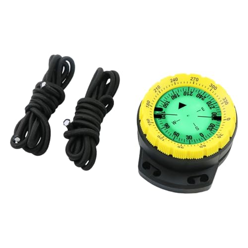 Boussole de plongée sous-marine étanche avec corde | Accessoires de plongée sous-marine pour sports nautiques avec cadran luminescent