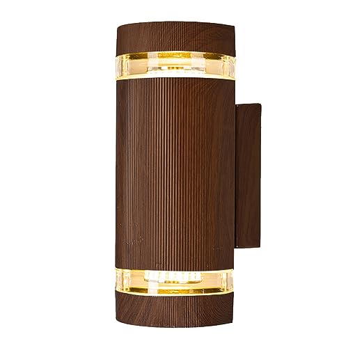 Applique extérieure étanche IP54 contre humidité lampe murale alu marron