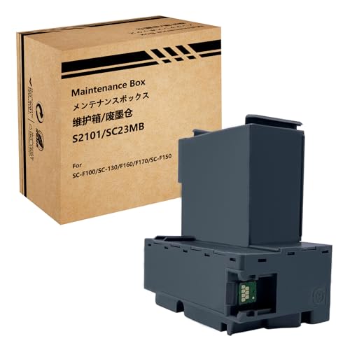 HEMEINY Caja de mantenimiento de tinta S210125 compatible con impresoras de sublimación Surecolor SC-F170 F100 F150 F130 - Cartucho de mantenimiento C13S210125