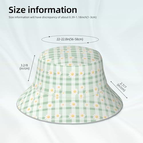 Image of Bucket Hat Double-Side-Wear Reversible Sun Hat Beach Travel Hiking for Women Men