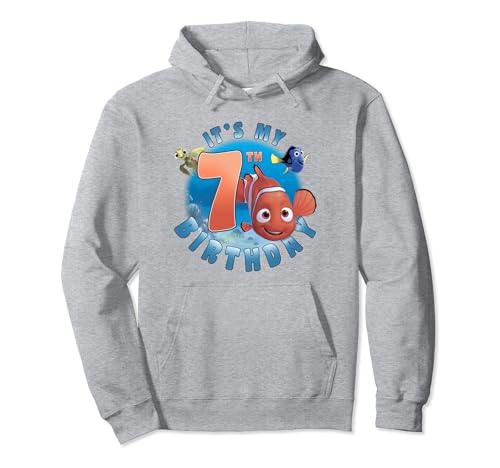 Finding Nemo 7th Birthday Pullover Hoodie : vêtement anniversaire enfant Disney Pixar