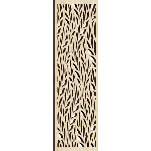 Image of Ortonville Decorative Pierced Fretwork Wood Wall Panels, 9 3 /8 inchW x 24 3 /8 inchH x 3 /8 inchT, Birch