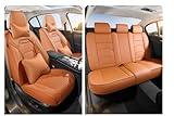 DENGFU Sitzbezüge Auto Autositzbezüge Universal Set für Lancia Dedra/Delta/Ypsilon/Kappa/Lybra/Prisma/Thema/Thesis/Y/Y10 Auto Zubehör,Orange