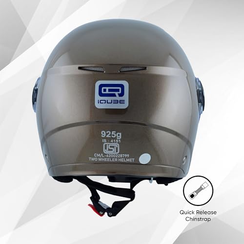 Image of TVS iQube Open Face Helmet for Men & Women | ISI Certified