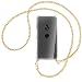 Produktbild mtb more energy® Handykette kompatibel mit Sony Xperia XZ3 (6.0'') - Metallkette (Gold) - Smartphone Hülle zum Umhängen - Anti Shock Full TPU Case