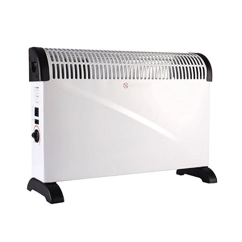 Elektrische Heizgerät Mobil,Konvektor Heizung Elektrisch Mit Thermostat, Heizgerät 2000 Watt Energiesparend, Mobile Elektroheizung Für Räume Bis 30QmVIIPOO,White Cover