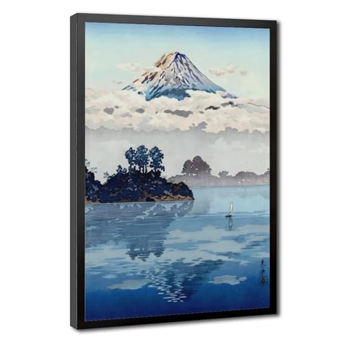 Impression sur toile mont Fuji Tsuchiya Koitsu cadre suspendu