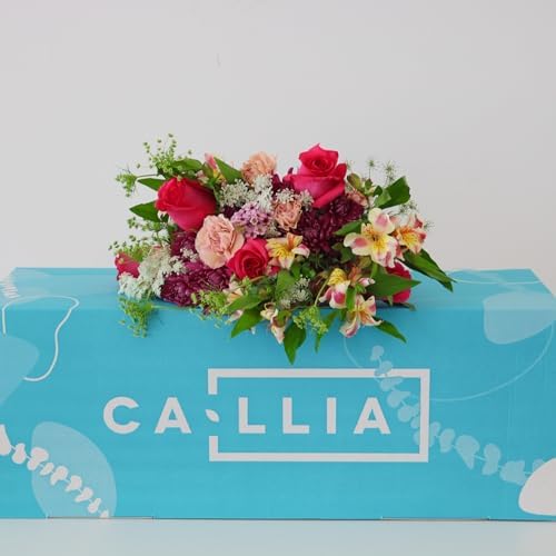 Callia Flowers - Bright & Cheerful Fresh Flower Bouquet - (Standard) Hand-Tied Fresh Cut with Vase, Fresh Flowers Delivery for Birthday, Sympathy - Floral Arrangements with Local Delivery - 2