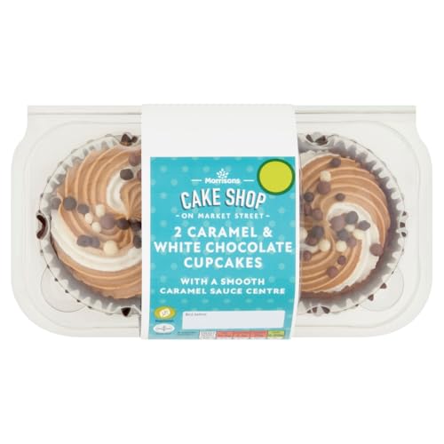 Morrisons White Chocolate Caramel Cupcakes 2pk