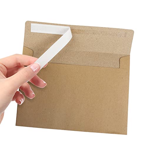 50pcs packed Kraft Envelopes,A4Envelopes, printable invitation envelopes,4x6 envelopes, suitable for weddings, invitations, photos, postcards, greeting cards, mailings