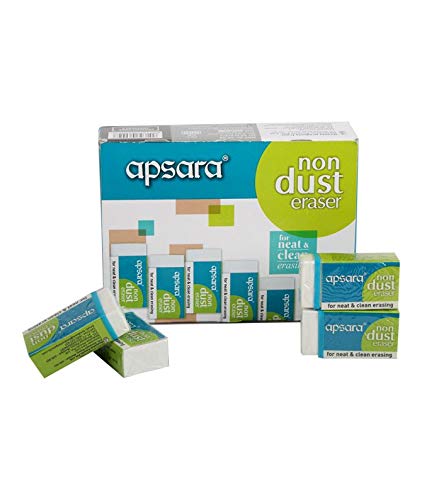 Image of Apsara Non Dust Erasers Pack of 20- 5 packs(100 pcs)