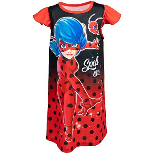 Miraculous Ladybug Girls Nightgown Pajamas Toddler to Big Kid