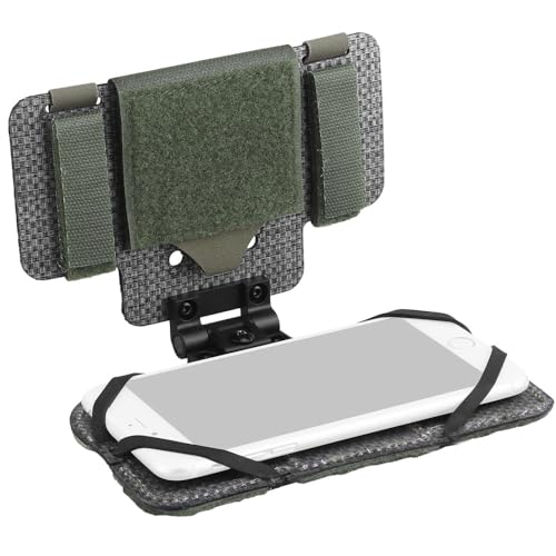 Foldable MOLLE Navigation Phone Carrier Board,Phone Holder for Vest,Quick-Release for Universal Screen Size 6.1