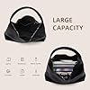 WantGor Large Tote Bag for Women, Vegan Leather Shoulder Purses Casual Slouchy Totes Bag Ladies Work Laptop Travel Handbags (Black) #4