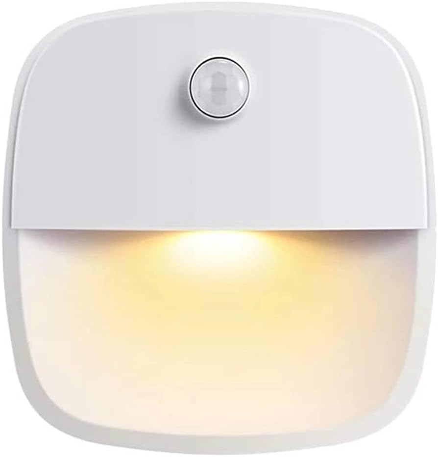 Marco Paul Motion Sensor LED Light - Wireless Night Light with Super Bright Bulbs, 50 Lumens, Auto On/Off Battery Powered - Stick-On or Hang for Indoor Cupboard, Wardrobe, Hallway, Bedroom and Stairs