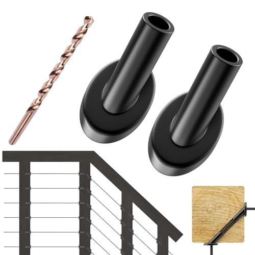 Manchons de protection pour câbles métalliques de 0,3 cm et kit de garde-corps d'escalier