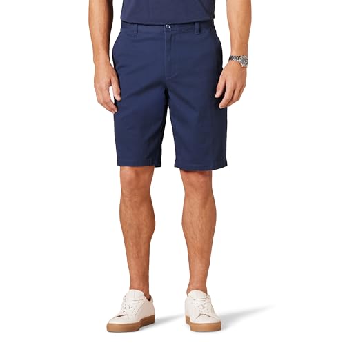 Amazon Essentials Mens Slim-Fit 11 Inseam Comfort Stretch Chino Shorts Navy 34