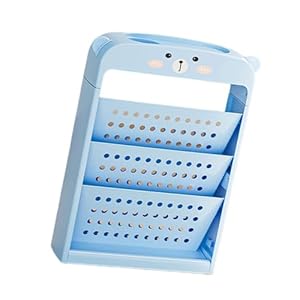 Tinghaoo 11JJ603924 Bücherwagen Blau Regal