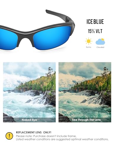 Image of BLAZERBUCK Replacement Lenses & Sock Kit for Oakley Flak Jacket OO9008 Sunglass