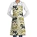 Produktbild Golden Dragons Patterned Grill Aprons Kitchen Chef Bib Professional for BBQ Baking Cooking for Men Women Pockets