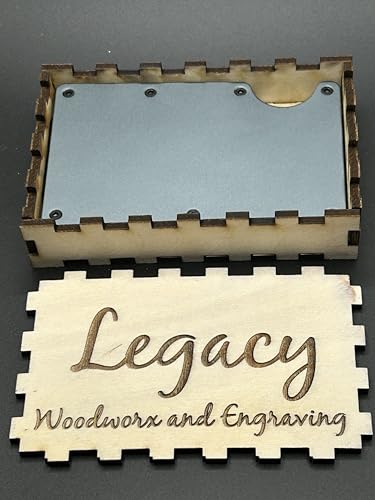 Legacy RFID Blocking Slim Aluminum Wallet with Money Clip – Minimalist Front Pocket Wallet with Wooden Case & Bottle Opener4