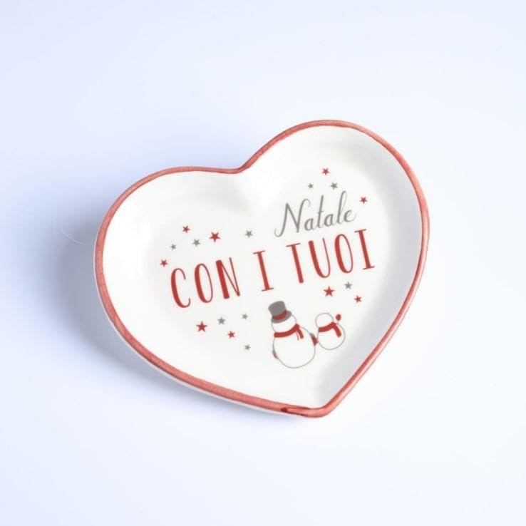 Corazón con texto navideño colgante de madera rústica para interiores de casas