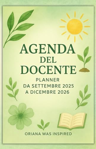 Agenda del docente 2025/2026: Planner da Settembre 2025 a Dicembre 2026
