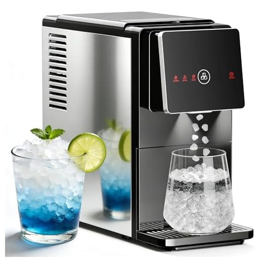 Antarctic Star Countertop Nugget Ice Maker, Self-Cleaning Portable Ice Machine, 33 lb/24H, 1.8L Water Tank, 1.5 lb Ice Storage, Touch Screen & Auto Ice Drop, for Home/Office/Kitchen
