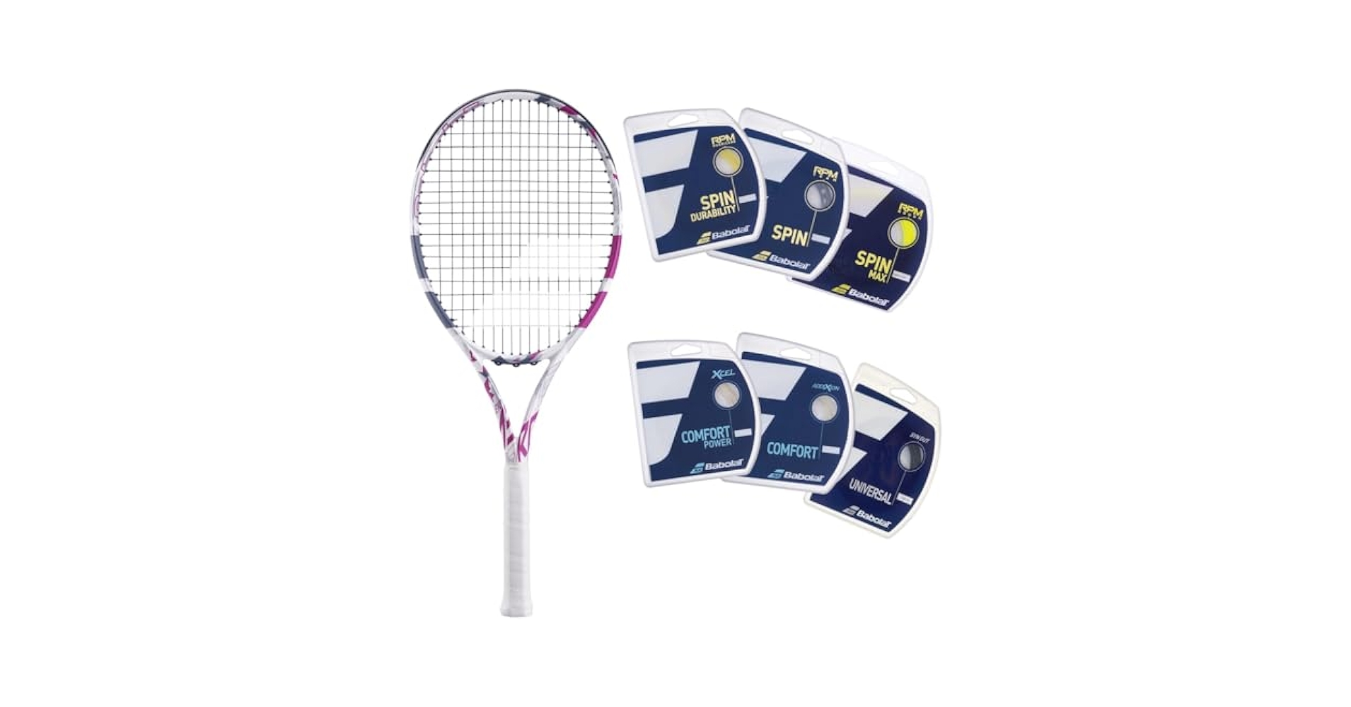 Amazon.com : Babolat Evo Aero Tennis Racquet (Pink) Strung