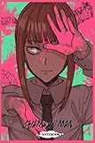  Chainsaw Man notebook: Anime Lover Notebook Wide Ruled Composition Note Book Journal With Lined White Paper. Japanese Art Cartoon Manga Red Cloud. (120 Pages, 6 x 9 Inches).