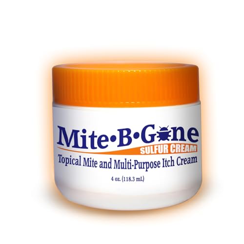 Mite Treatment Cream 4oz | 10x Sulfur Cream for Human Mites Bites & Itching | Child & Adult Safe | Fast Relief for All Skin Types by Mite-B-Gone