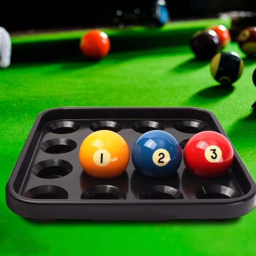 Gse Black Plastic Pool Ball Carrying Tray, Billiard Ball Storage Tray For 16 Balls Full Set Regulation Size Billiard Balls #TOP5