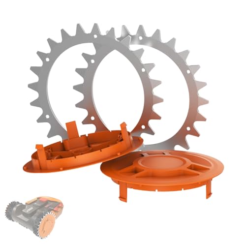 Chuancheng RSWL-01-1 Robotic Lawnmower Spikes Wheel Cover for Worx LANDROID S & M Series, Anti Slip Spikes Replacement Parts, Enhanced Traction on Uneven Terrain