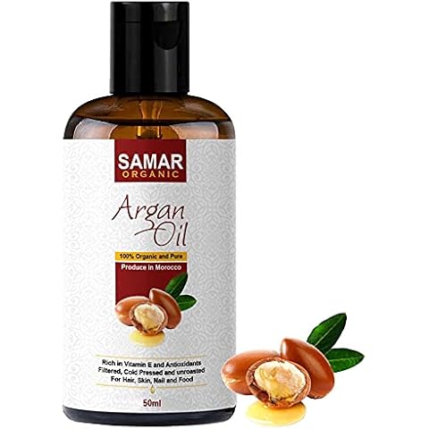 Argan Oil of Morocco - Premium Quality 100% Pure and Organic Certified Extra Virgin Cold Pressed Natural Raw Argan Oil from the Kernels of the Argan Tree - 50ml Treatment for Hair, Skin and Nails Cover