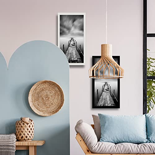 Bojin 8X16 Picture Frames White Solid Wood Without Mat Wooden Photo Frame For Wall Hanging Home Decoration-8X16 White #TOP4