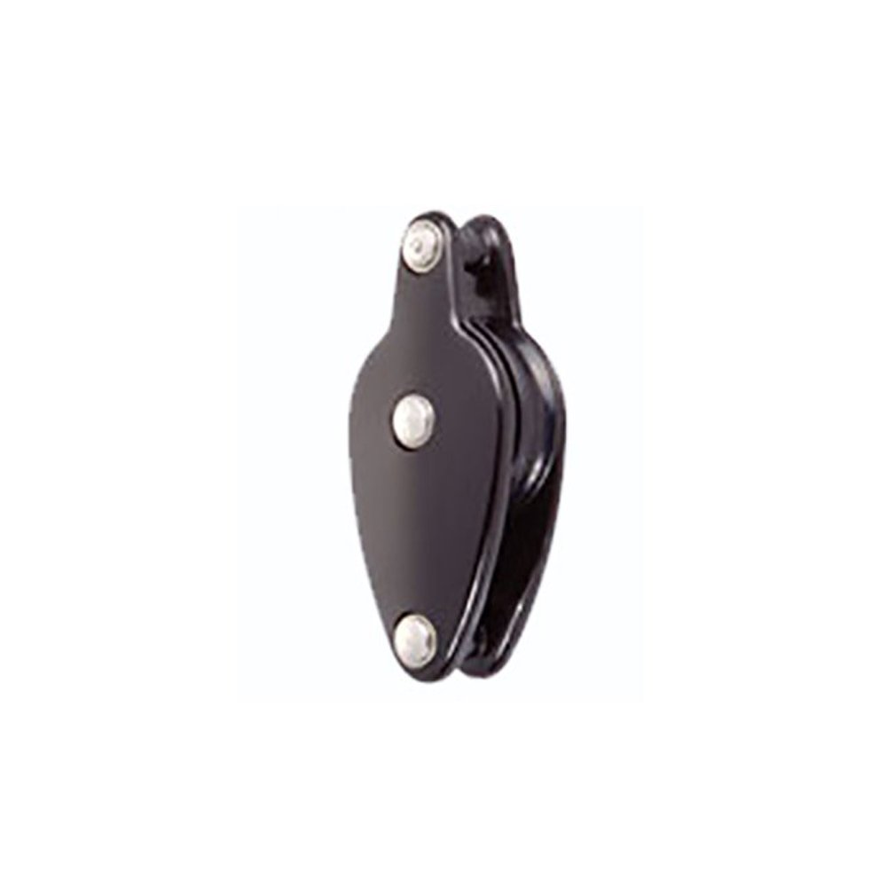 Nautos - 91110R-SINGLE Block with Becket 40 MM SHEAVE with Ball Bearings- Sailboat Hardware