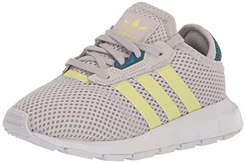 adidas Originals Baby Swift Run X Skate Shoe, Grey/Pulse Yellow/Orbit Indigo, 4 US Unisex Infant