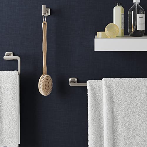 Pfister Vaneri Bath Towel Bar For Bathroom, 18-Inch, Wall-Mounted, Screw-In, Spot Defense Brushed Nickel Finish, Btbvri1Gs #TOP4