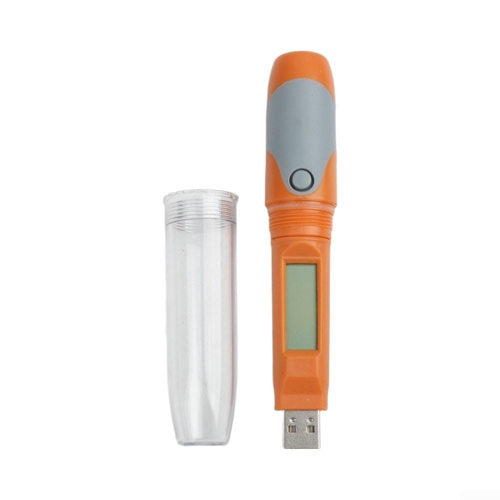 Humedad temperatura registrador USB LCD pantalla naranja